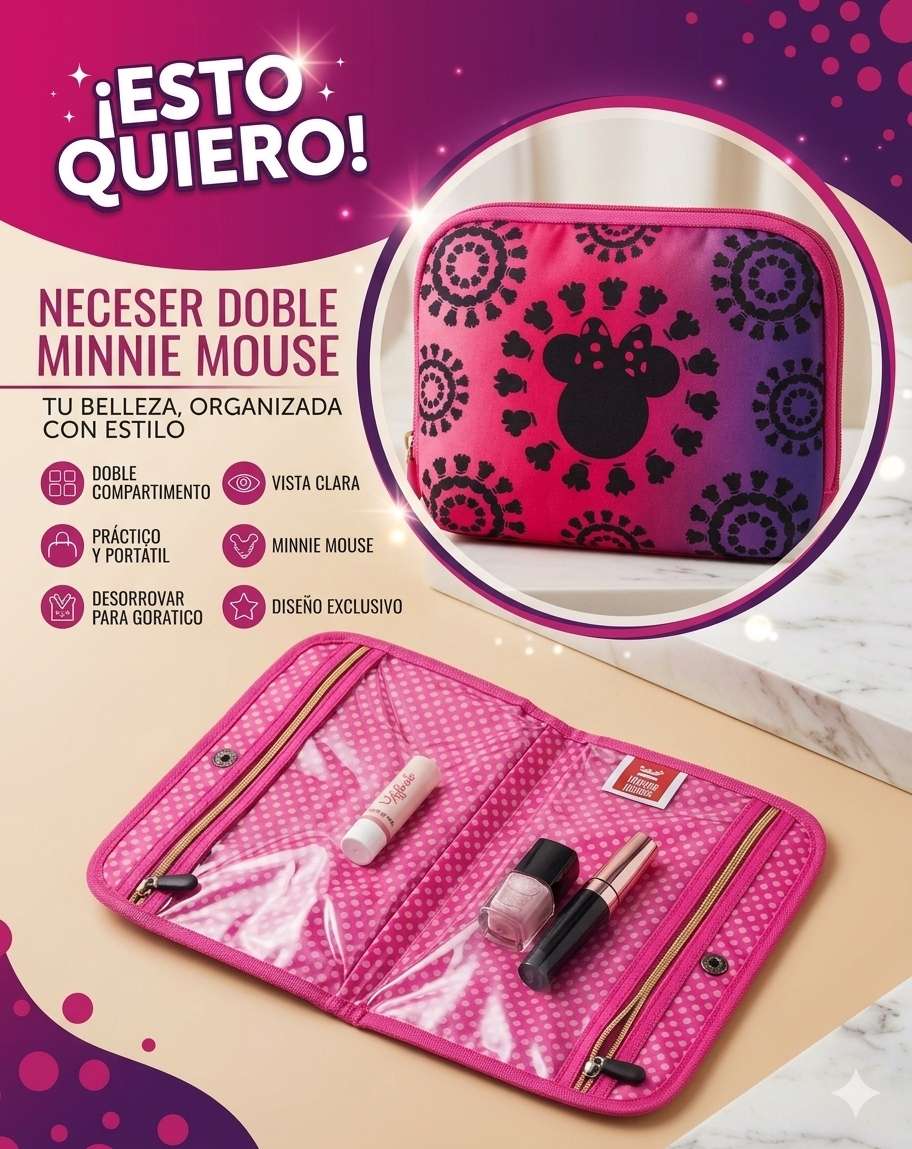 Lindo Neceser de Minnie, Estoquiero!